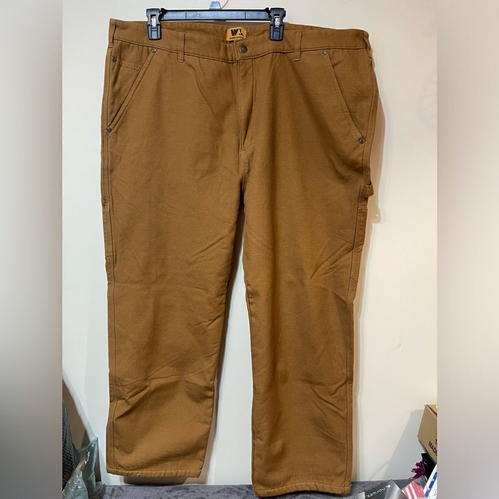 Wells Lamont Men’s Lined Carpenter Pants Brown 42x32 NWOT